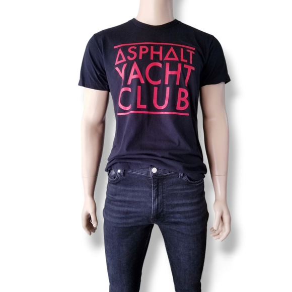 Asphalt Yacht Club X American Apparel Logo Print T-Shirt - Picture 4 of 8